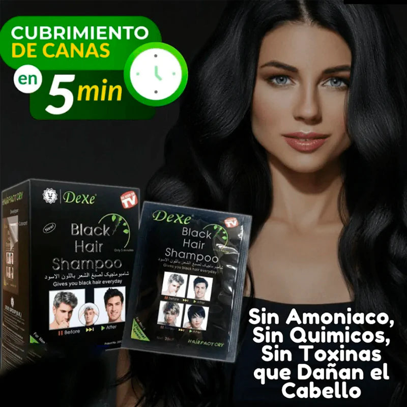 Black Hair Shampoo (Pack 10 sobres UNISEX)