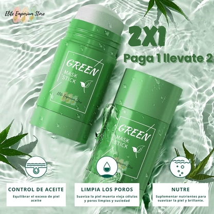 Green Mask Stick™ - Tu solución rápida para una piel radiante (1+1 de Regalo)