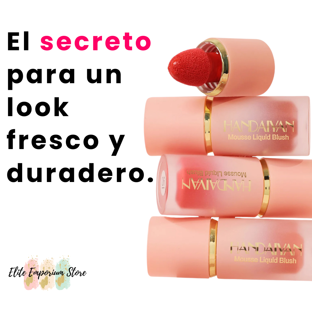 Mousse Liquid Blush - Eleva tu look con un rubor de acabado profesional.