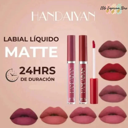 Set 6 Labiales LuxeKiss™ Acabado mate perfecto | Sin retoques todo el día