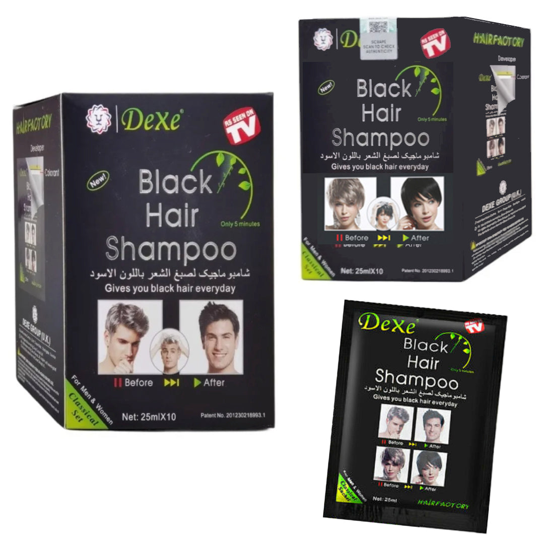 Black Hair Shampoo (Pack 10 sobres UNISEX)