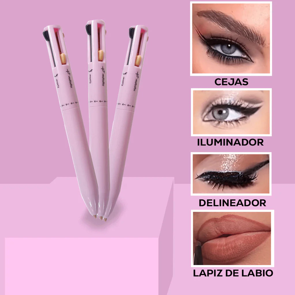 ¡Lápiz GlowBlend™ Make Up 4 en 1 Premium! Un trazo, un estilo, una declaración.