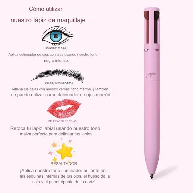 ¡Lápiz GlowBlend™ Make Up 4 en 1 Premium! Un trazo, un estilo, una declaración.