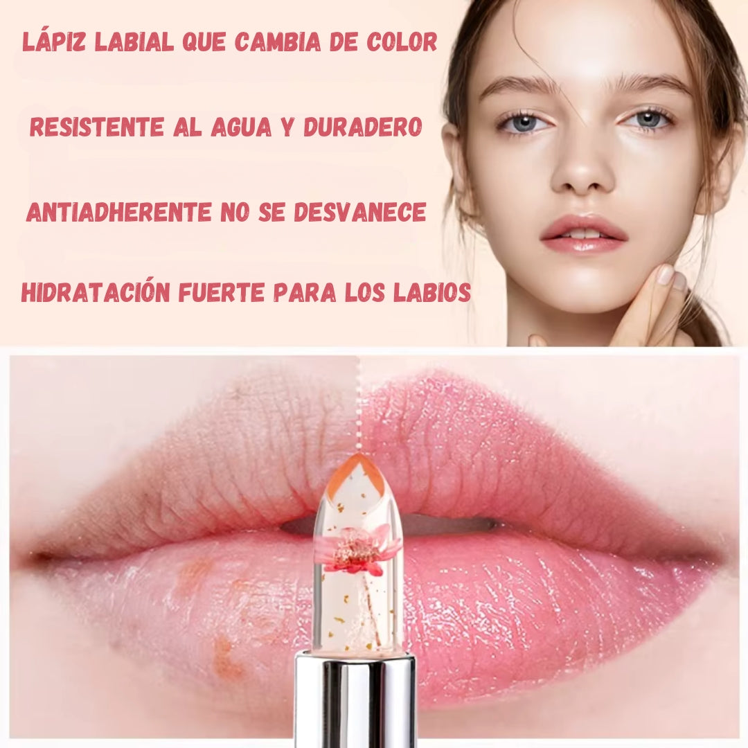 1+1 GRATIS | BÁLSAMO LABIAL FLOWER JELLY™ HIDRATACIÓN EXTREMA BRILLO NATURAL